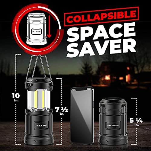 GearLight Camping Lantern - 2 Portable, LED Battery Powered Lamp - GearLight Camping Lantern - 2 Portable, LED Battery Powered Lamp - Travelking