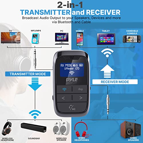 Wireless Bluetooth Streaming Transmitter Receiver - 2-in-1 Audio - Wireless Bluetooth Streaming Transmitter Receiver - 2-in-1 Audio - Travelking