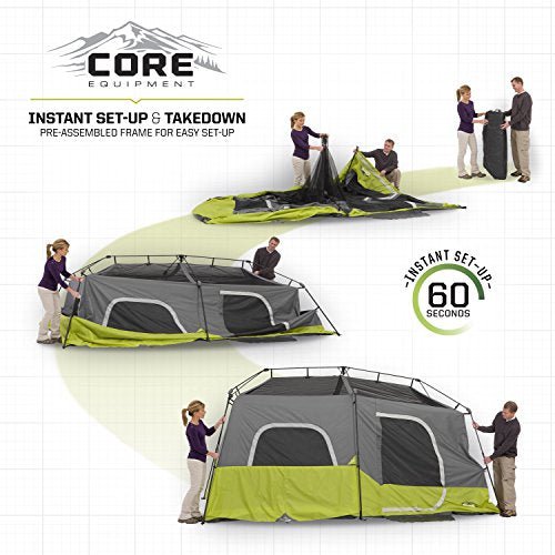 CORE Instant Cabin Tent | Multi Room Tent for Family with Storage - CORE Instant Cabin Tent | Multi Room Tent for Family with Storage - Travelking