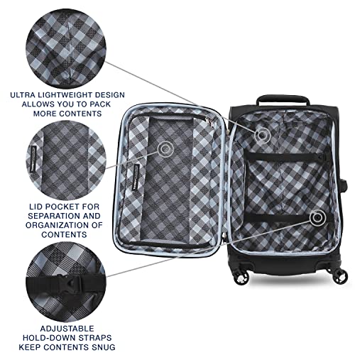 Travelpro Maxlite 5 Softside Expandable Spinner Wheel Luggage, Black - Travelpro Maxlite 5 Softside Expandable Spinner Wheel Luggage, Black - Travelking