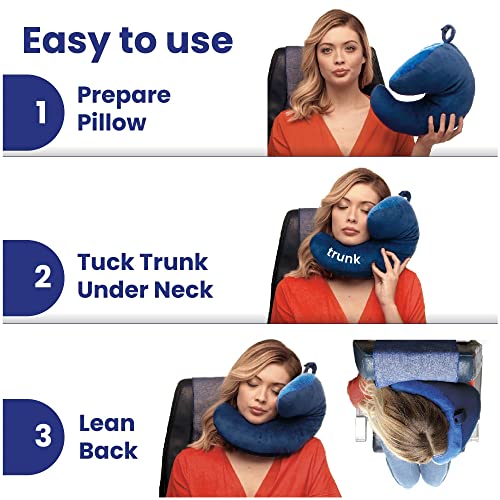 J-Pillow Travel Pillow - British Invention of The Year Winner - Chin Supporting - Blue - J-Pillow Travel Pillow - British Invention of The Year Winner - Chin Supporting - Blue - Travelking