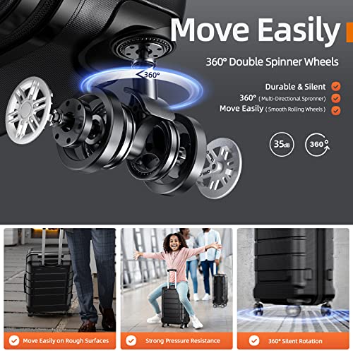 SHOWKOO Luggage Sets Expandable PC+ABS Durable Suitcase - SHOWKOO Luggage Sets Expandable PC+ABS Durable Suitcase - Travelking