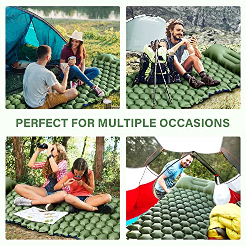 Camping Sleeping Pad, Ultralight Camping Mat with Pillow - Camping Sleeping Pad, Ultralight Camping Mat with Pillow - Travelking