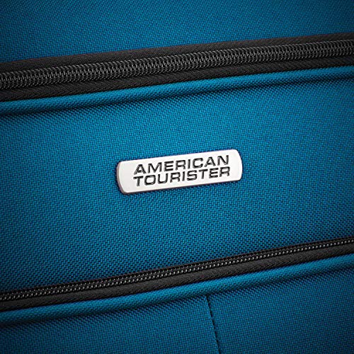 American Tourister Pop Max Softside Luggage with Spinner Wheels, Teal, 3-Piece Set - American Tourister Pop Max Softside Luggage with Spinner Wheels, Teal, 3-Piece Set - Travelking