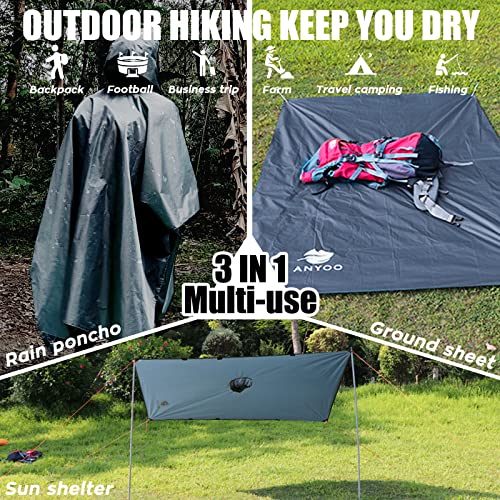 Reusable Lightweight  Waterproof Poncho - Hiking - Travel - Camping - Reusable Lightweight  Waterproof Poncho - Hiking - Travel - Camping - Travelking