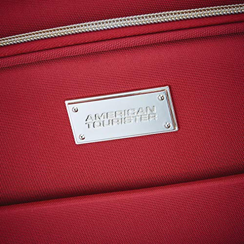 American Tourister Belle Voyage Softside Luggage with Spinner Wheels, Red - American Tourister Belle Voyage Softside Luggage with Spinner Wheels, Red - Travelking