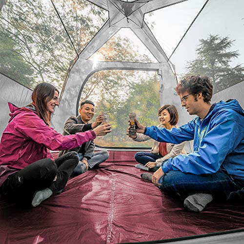 KAZOO Large Camping Easy Set Up Tent 4 Person Waterproof - KAZOO Large Camping Easy Set Up Tent 4 Person Waterproof - Travelking