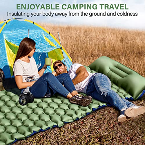 Camping Sleeping Pad, Ultralight Camping Mat with Pillow - Camping Sleeping Pad, Ultralight Camping Mat with Pillow - Travelking